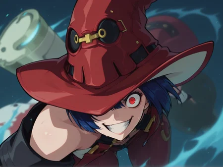1girl, 
 I-No, Guilty Gear XX ,
 crazy, action, 
<lora:DarkfireKans3n_v2Final:1>
