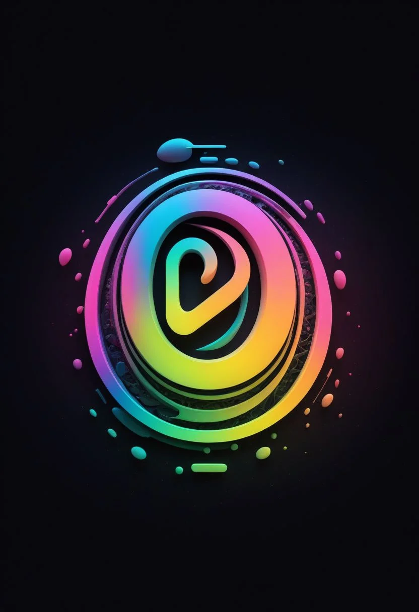 artlg, logo of a harmonious 4 color logo  illustration, 4k, uhd   masterpiece, "Intrasect" rebranding, logo, minimal, vantablack, pearl, lime, neon pink, liquid graphite, fineliner, marker, watercolor, pastel, exploring the convergence of ai with art, creativity, music, math, science, allowing ai to stitch new fields from old domains