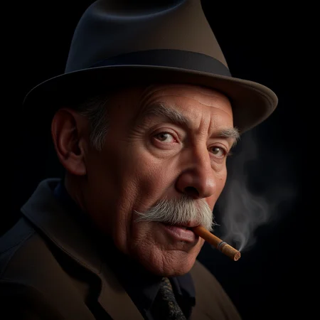 Hyperrealistic art of <lora:skin texture style v5:1>
a closeup of an old man with a mustache and a hat smoking a cigarette while looking at camera, perfect skin, detailed skin pore, realism style, perfect image, perfect body, perfect anatomy, sharp image, detailed image, high quality photography, skin texture style, solo, simple background, hat, facial hair, black background, portrait, beard, smoke, cigarette, smoking, cigar, Extremely high-resolution details, photographic, realism pushed to extreme, fine texture, incredibly lifelike