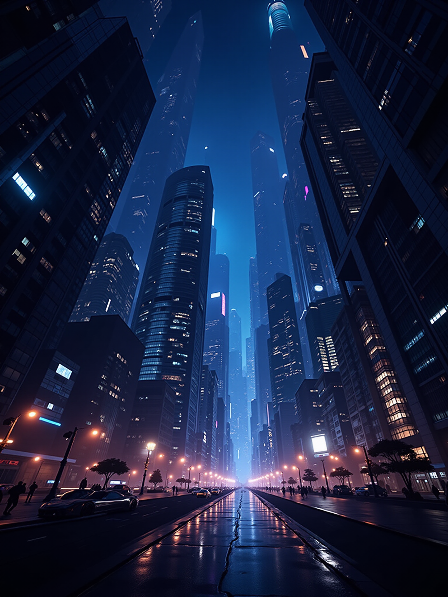 A vast digital cityscape rendered at night, displaying a futurism hyperreal iridescent aesthetic. Towering structures emit a glowing light, casting surreal reflections on the wet streets, forming a cinematic urban art piece.
<lora:ral-iridescent-hyperreal-futurism-flux_000003000:1>