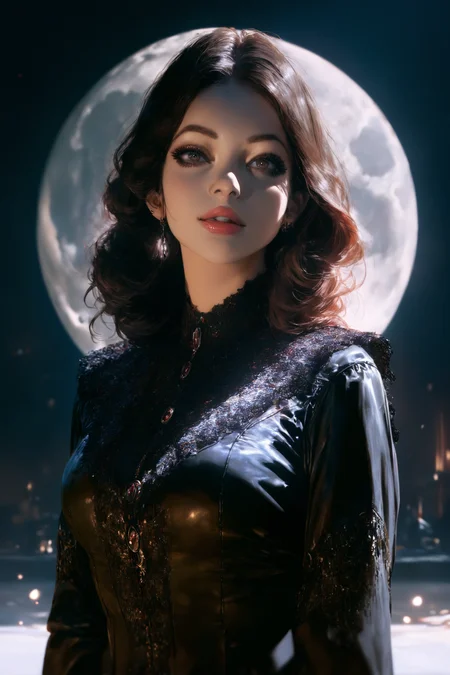 masterpiece,high score,great score,absurdres, a mosaic, <lora:tw1l1ght:1>,(tw1l1ght, realistic, depth of field, movie still, Clarice Beckett, international gothic, concept art),full moon, .
