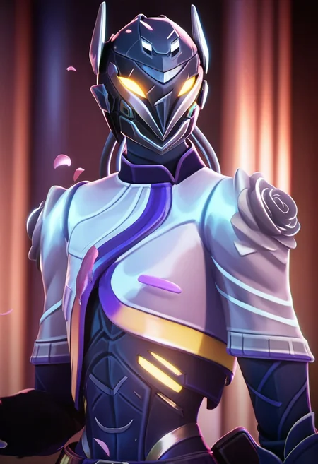 score_9, score_8_up, score_7_up, score_6_up,
v4lorantvyse, vyse, vyse \(valorant\), solo, 1boy, yellow eyes, upper body, flower, male focus, armor, petals, glowing, rose, holding hands, helmet, white flower, glowing eyes, pillar, power armor