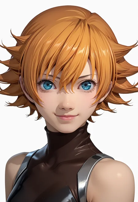 score_9, score_8_up, score_7_up, source_anime, p3reloadportraits, portrait, 1girl, igawasakura, orange hair, flipped hair, short hair, bangs, hair between eyes, blue eyes, black highleg leotard, bare shoulders, smile, looking at viewer, white background <lora:Persona3ReloadPortraitsXL:1> <lora:IgawaSakuraXL_3224:1>