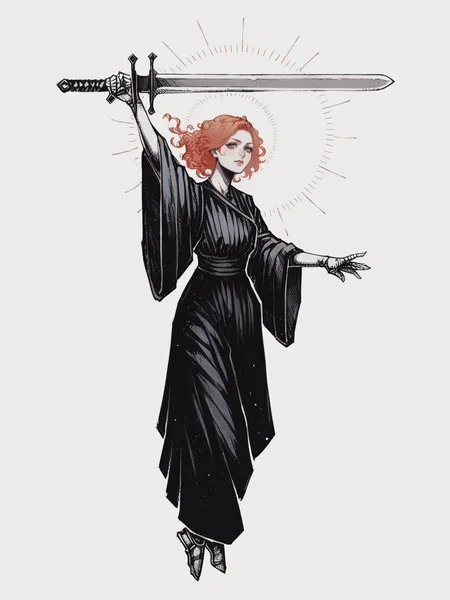 score_9, score_8_up, score_7_up, score_6_up, r3d1nk, sword, white background, 1girl <lora:r3d1nk:1>