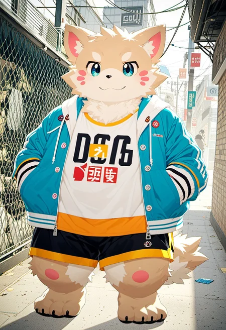 score_9, score_8_up, score_7_up, zPDXL3, ((((sdgs4by zuppu11)))), 1boy, furry, solo