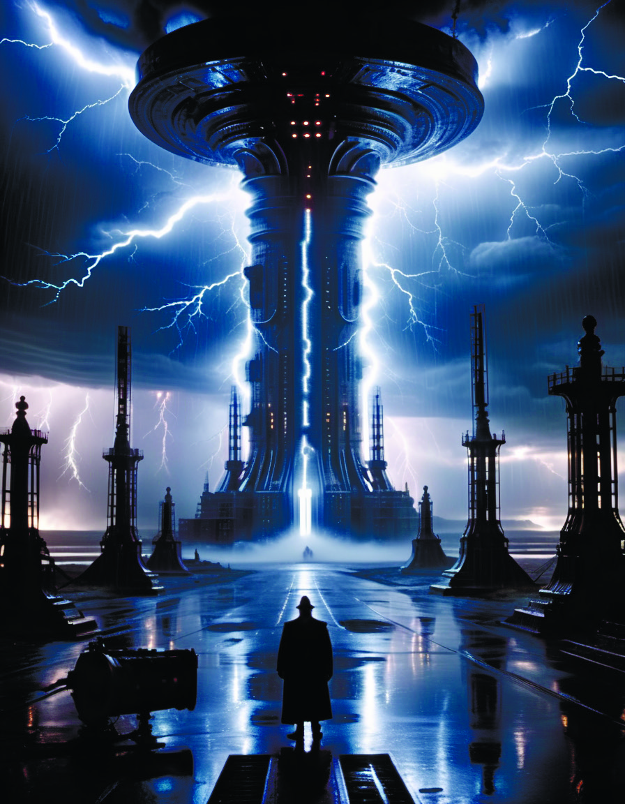 ridley scott intricate photo storm scene teslapunkai <lora:TeslaPunkAIXLv2p:0.8> by Director Ridley Scott style <lora:Director Ridley Scott style:0.7>
