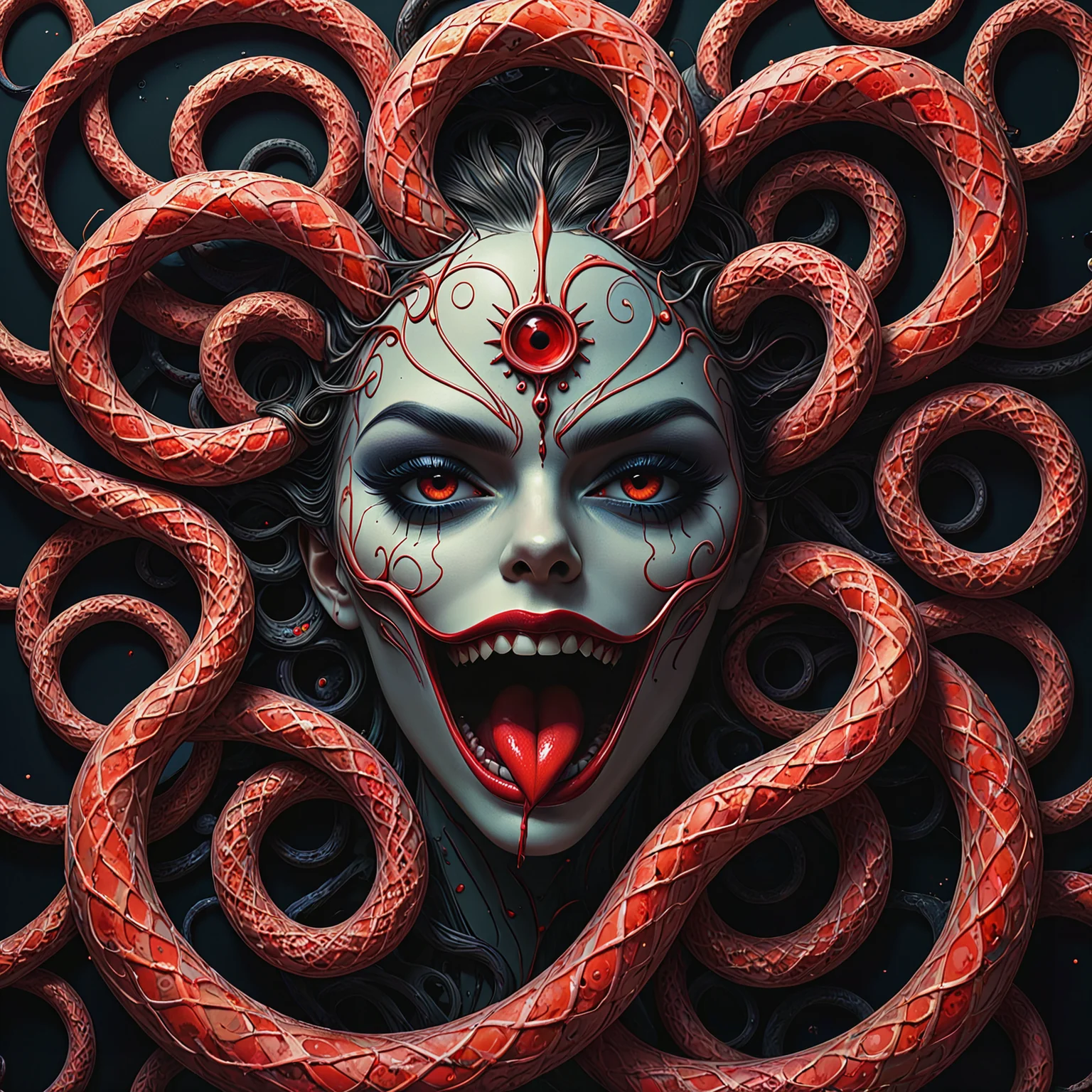 Twisted, demented, evil, fraught, pained, abstract, surreal, geometric.
<lora:Medusa01_CE_XL_300-OT:0.4> mdsaCE_style