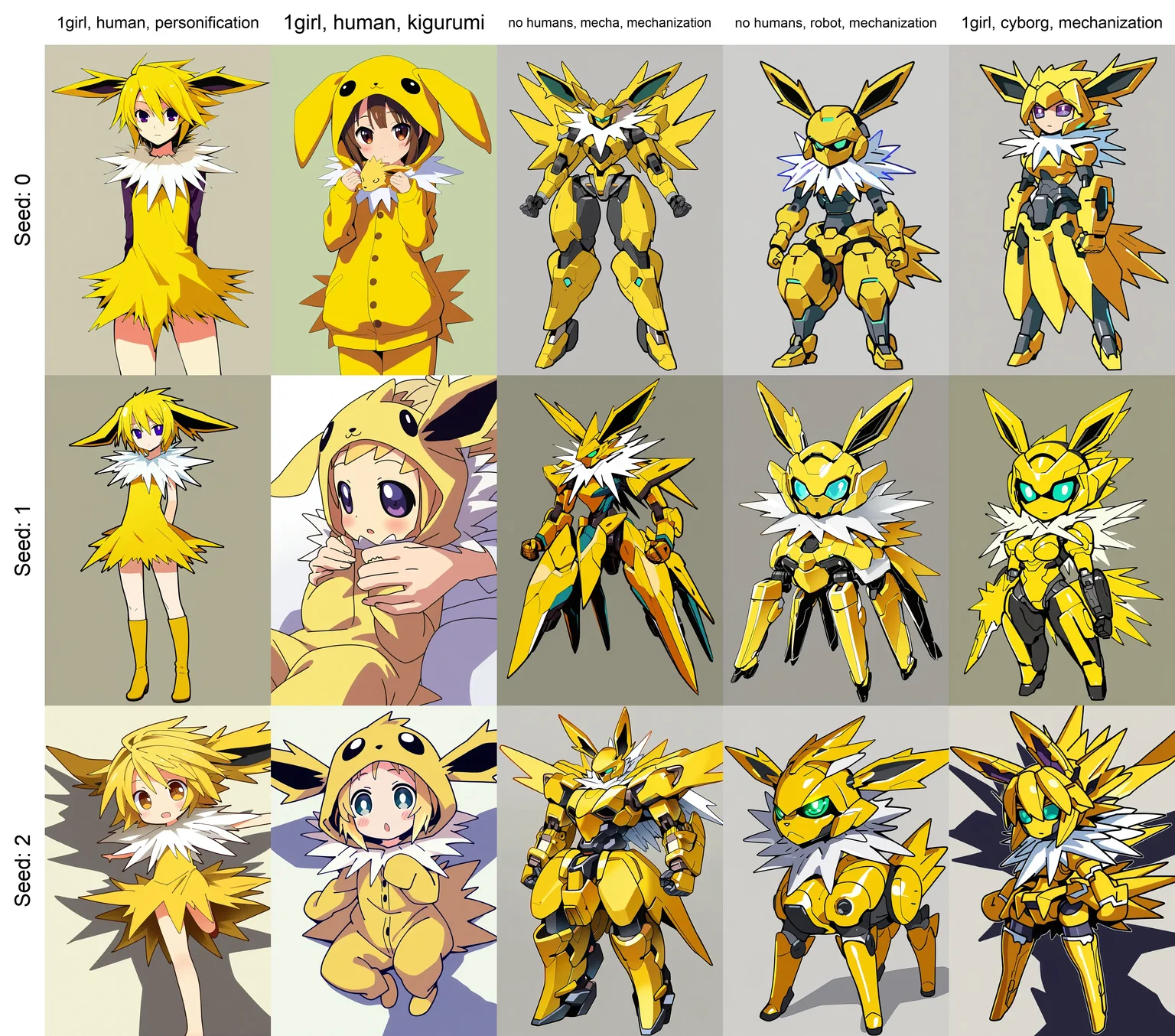1girl, human, personification, solo, jolteon, masterpiece, best quality