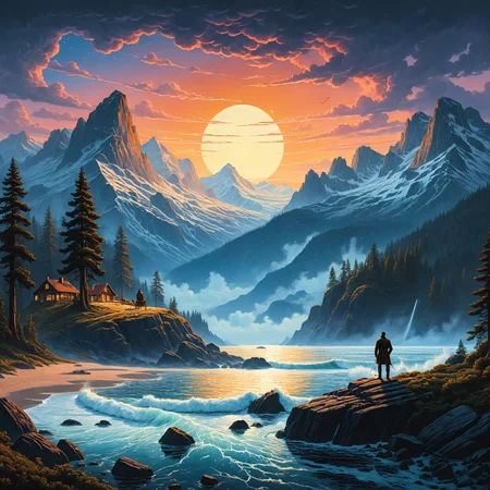 by Brian Mashburn and Caspar David Friedrich and Ted Nasmith in the style of Alena Aenami and Virgil Finlay <lora:more_art:0.20> <lora:RMSDXL_Enhance:0.45> <lora:RMSDXL_Creative:0.35> <lora:RMSDXL_Photo:0.45> <lora:RMSDXL_Darkness_Cinema:0.50> <lora:clothing_slider:1.00> <lora:great_lighting:1.00> <lora:aesthetic:0.85> <lora:looking_at_viewer:0.75> <lora:photorealistic_portrait_v2:0.15> <lora:attractive_v2:0.15> <lora:extremely_detailed_v2:0.15> <lora:XDetail_heavy:0.45> <lora:add_detail:0.75> <lora:perfect_eyes:0.15> <lora:perfect_hands:0.15> <lora:midjourney:-0.15>