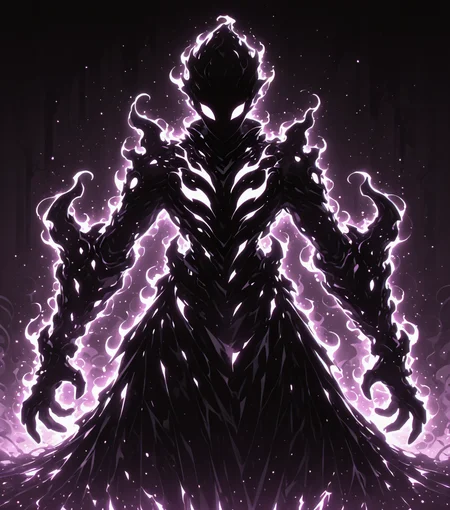 <lora:Shadows_v3_Buns:0.75> sh4d0wv3, black silhouette, solo,  golem, masterpiece, best quality, amazing quality