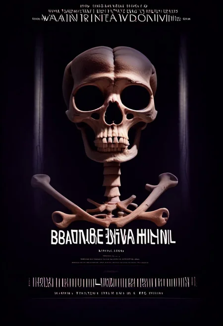 score_9, score_8_up, score_7_up, (80s movie poster), boneswm, dramatic lights, aesthetic, highest quality, masterpiece, 4k, text, ((movie poster with title "THE BONE IDENTITY"))