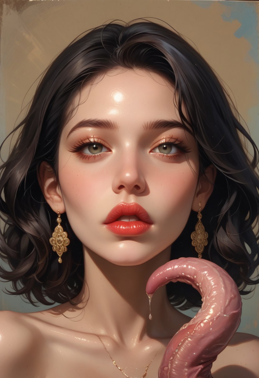 score_9, score_8_up, score_7_up,  boris valejjo, oil painting, traditional media, 18year old Ahira muslim female, ((light skinned girl)), , big lips, huge lips, thick lips, puffy lips, parted lips, strong jawline, high cheekbones, hollow cheeks, ((large round breasts)), (thick hips), (wide hips), curvy, round ass, (large ass), looking embarrassed, (humiliated blush), looking at viewer, black hijab, black abaya, pokies, translucent clothing, , , , ((large round breasts)), (thick hips), (wide hips), curvy, round ass, (large ass), kneeling, looking embarrassed, (humiliated blush), looking at viewer, , sucking tentacle,  , saliva dripping from lips and cockclassroom,sharp_LASCALAE, ultra sharp focus,