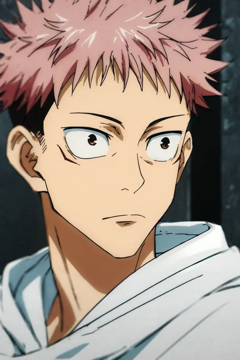 score_9, score_8_up, score_7_up, score_6_up, score_5_up, score_4_up, BREAK source_anime, , , , depth of field, 1boy, solo, male focus, <lora:yuuji_itadori_pony:1>, yuuji_itadori, pink hair, brown eyes, short hair, undercut, spiked hair, , dieselpunk, , <lora:sdxl_lightning_8step_lora:1>