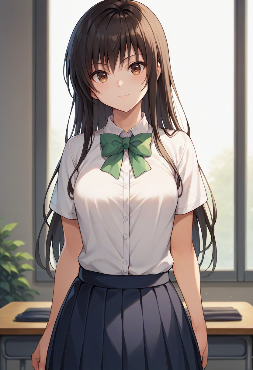score_9,score_8_up,score_7_up,score_6_up,score_5_up,score_4_up,
1girl, kotegawa yui, long hair, breasts, school uniform, 
cowboy shot, solo, looking at viewer, indoors,
<lora:kotegawaponyxl:1>