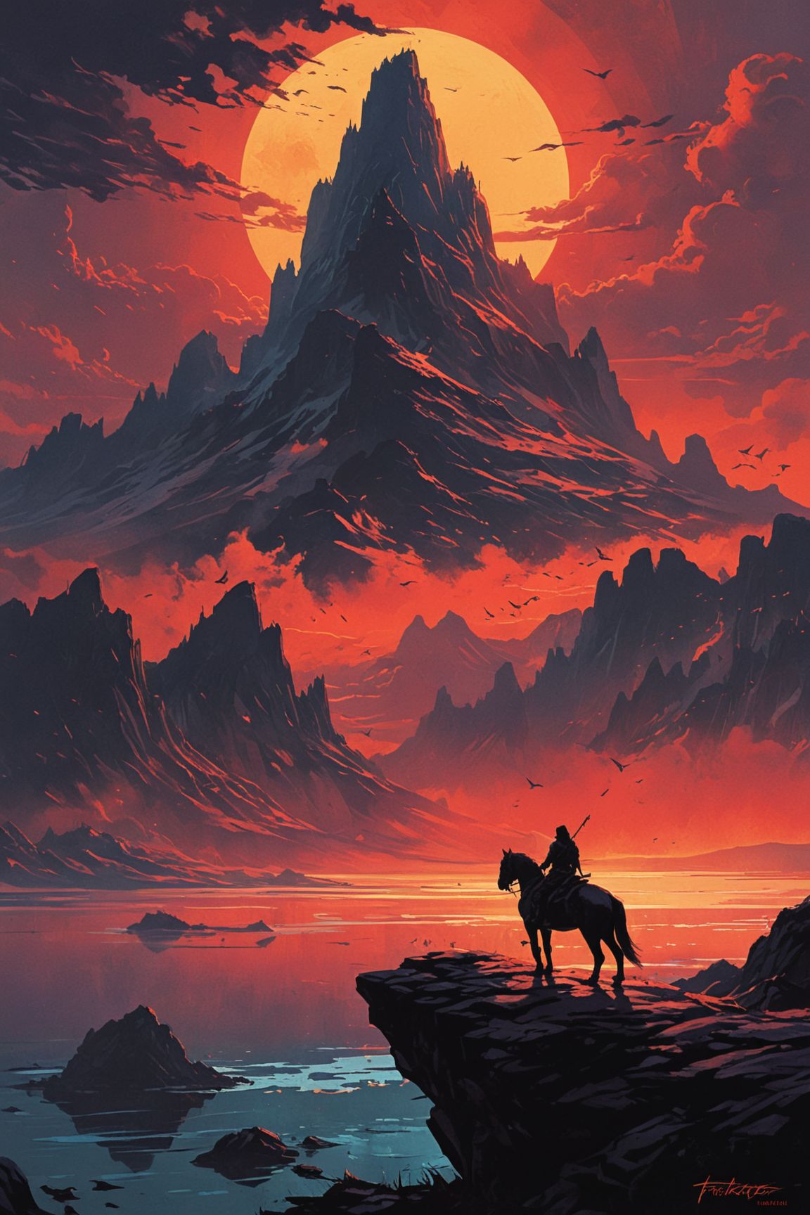 by Frank Frazetta and Jane Newland in the style of Alena Aenami <lora:EnvyAnimeSpeedpaintXL01:0.75>