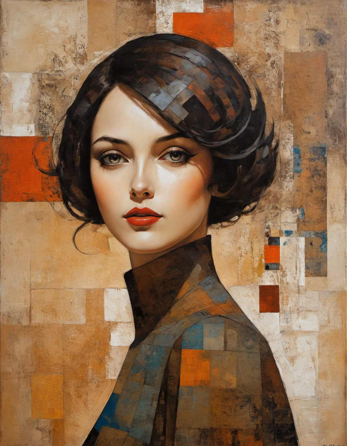 by Richard Burlet,  (ajar, artstyle-cubist but extremely beautiful:1.4), (intricate details, masterpiece, best quality:1.4) , in the style of nicola samori,
Comic book art, comic art, graphic novel illustration,, looking at viewer
<lora:epi_noiseoffset2:0.5> <lora:add-detail-xl:1> <lora:xl_more_art-full_v1:0.5>  <lora:NicolaSamori:0.7>