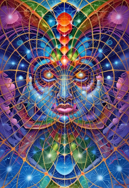 zPDXL, alexgrey , anatomical ,lattice, symmetry ,veins , <lora:Alex_Grey_PonyXL:0.9>