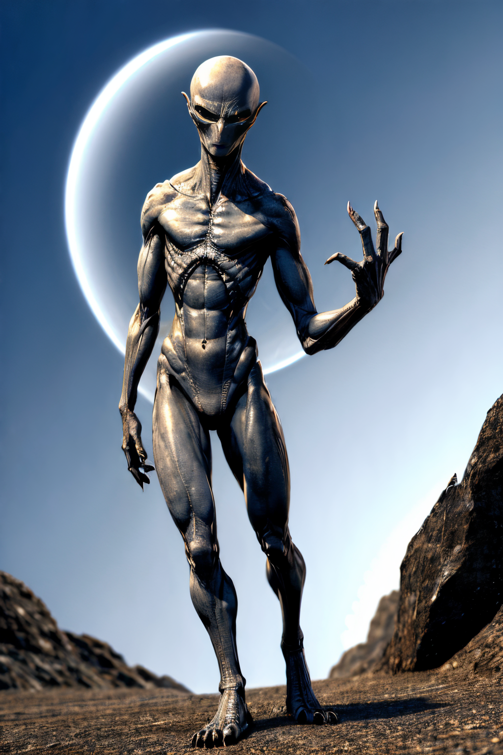 (Realisitc:1.5) alien woman monster <lora:EdobAlienMonsterFemale_v1.0:0.8>