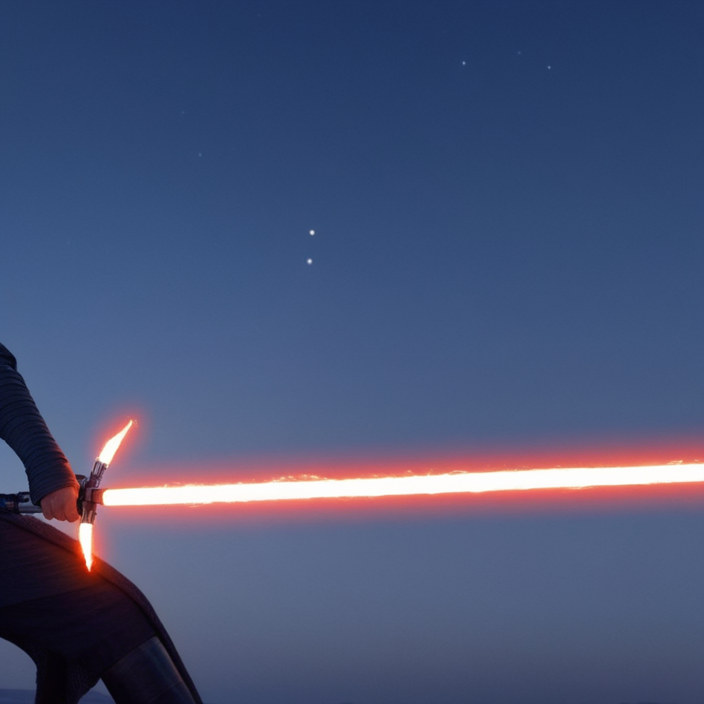 UHD, 4k, ultra detailed, cinematic, a photograph of  <lora:Crossguard quillons_lightsaber:1>
In star wars universe a jedi with two light sabers in the dark star wars style
 <lora:star wars style:1>, epic, beautiful lighting, inpsiring