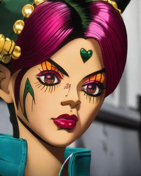 <lora:JolyneCujoh15:1> An oil painting of Jolyne Cujoh as ((a doll)), Very detailed, clean, high quality, sharp image, Mark Ryden