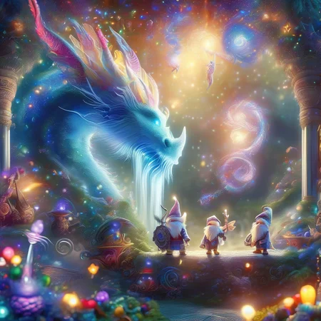 Fujifilm quality photograph (best quality)++, (masterpiece)++, (detailed)+, elf on the shelf fighting a Dragon, (fantasy illustration)1.3, enchanting Dragon battle elf on the shelf, mystical battle, (many gnomes battling)1.4 (whimsical charm).4 Otherworldly charm, mystical sky, (Luis Royo)1.2, (Yoshitaka Amano)1.1, moonlit night, soft colors, (detailed cloudscape)1.3, (high-resolution)1.2 (gnomes  battling everywhere)1.2 , <lora:DonM3t3rn1tyXL-v1.1:0.8> DonM3t3rn1tyXL <lora:DonMD1g174l4sc3nc10nXL:0.8> DonMD1g174l4sc3nc10nXL  <lora:Dragons:0.8> dragon  <lora:EnvyMagicalXL01:0.8> magical <lora:FantasyLandscape:0.8> FanLan