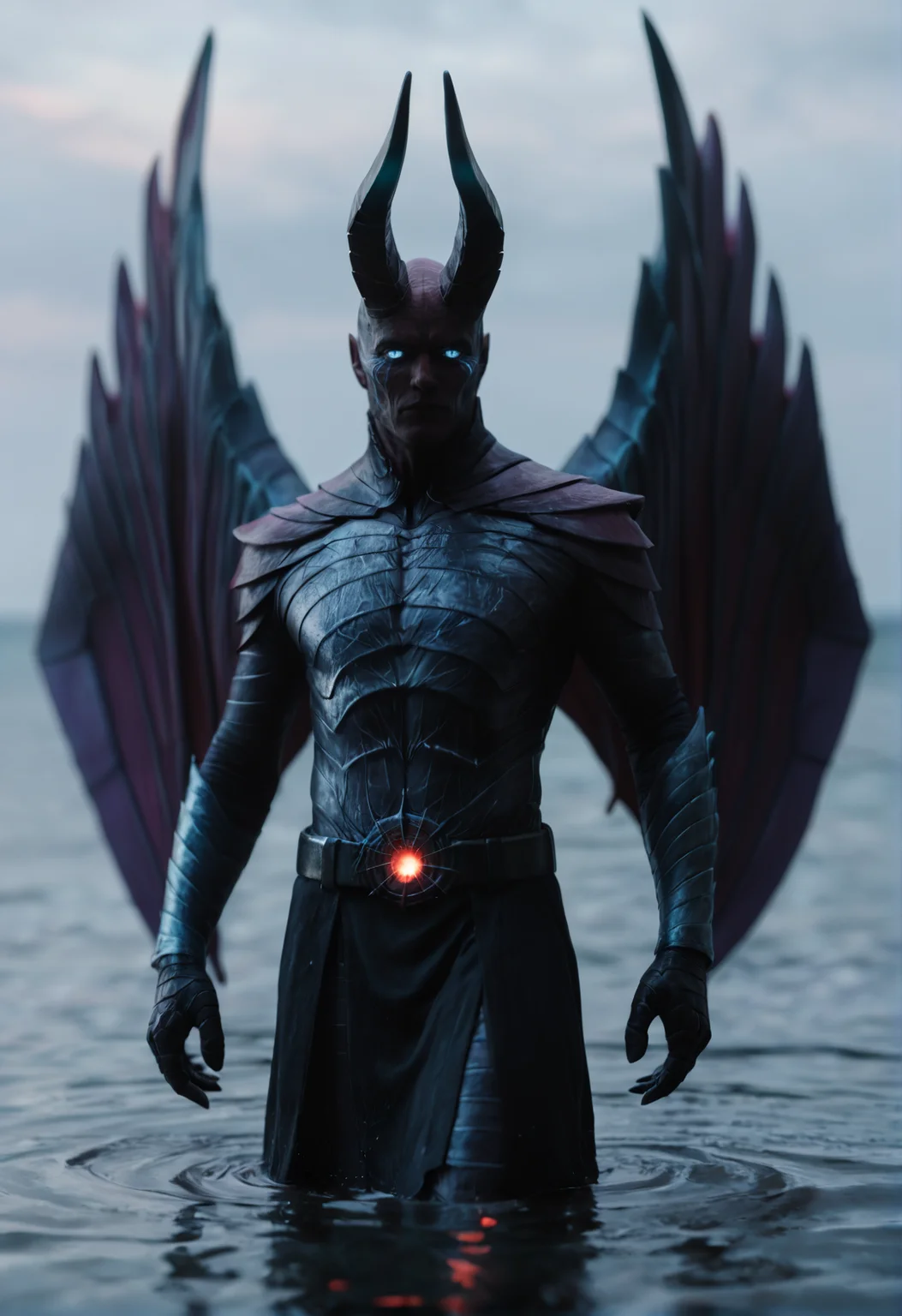 <lora:terrorblade_v1:0.85> terrorblade_v1, 
1boy, demon, no human, 
horns, wings,   
blue eyes, glowing eyes, no pupils,
armor,rider belt,  belt, glowing, score_9, score_8_up, score_7_up, score_6_up, derpibooru_p_95, 
detailed eyes, beautiful, detailed background, perfect eyes, 
solo, 
submerged in a sea of skulls., [cowboy-shot, focused]dreamy
blur censor, blurry, blurry background, blurry foreground, bokeh, motion blur,
chromatic aberration, depth of field, figure, focused,  focus
photography, realistic sun light and shadows, photorealism, UHD --ar 9:16 --style raw --stylize 700,