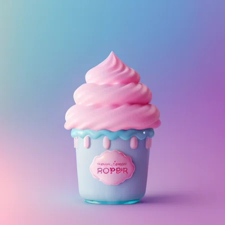 pffpffpff:1 ice cream cone with 3 scoops of ice cream <lora:plastiq_10:0.31>
