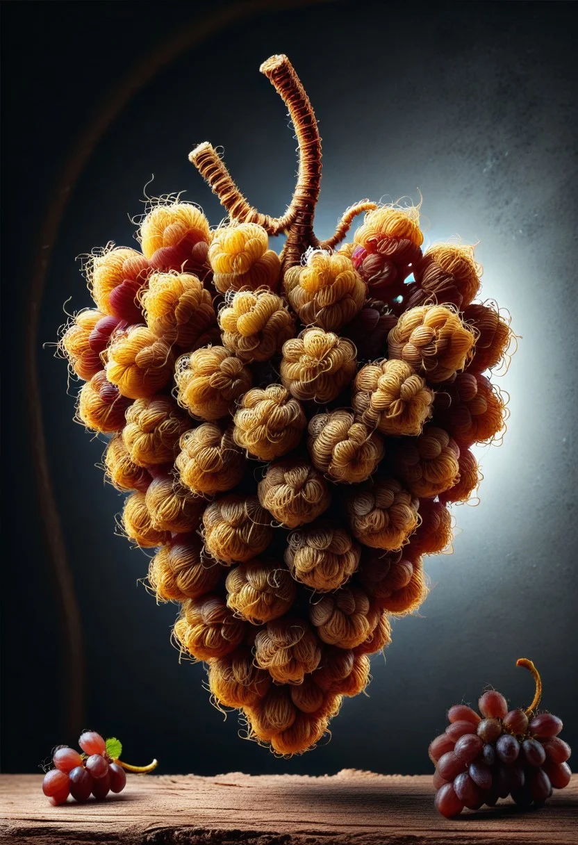 best quality, masterpiece, high resolution, intricate details, very detailed,
A photorealistic image of a majestic pamcocomat grapes,
intricate details, dramatic composition, tension, contrast, texture, realism, high quality, stunning art, film grain, volumetric lighting, detailed, intricate, cinematic, soft natural light,
exhibition background,