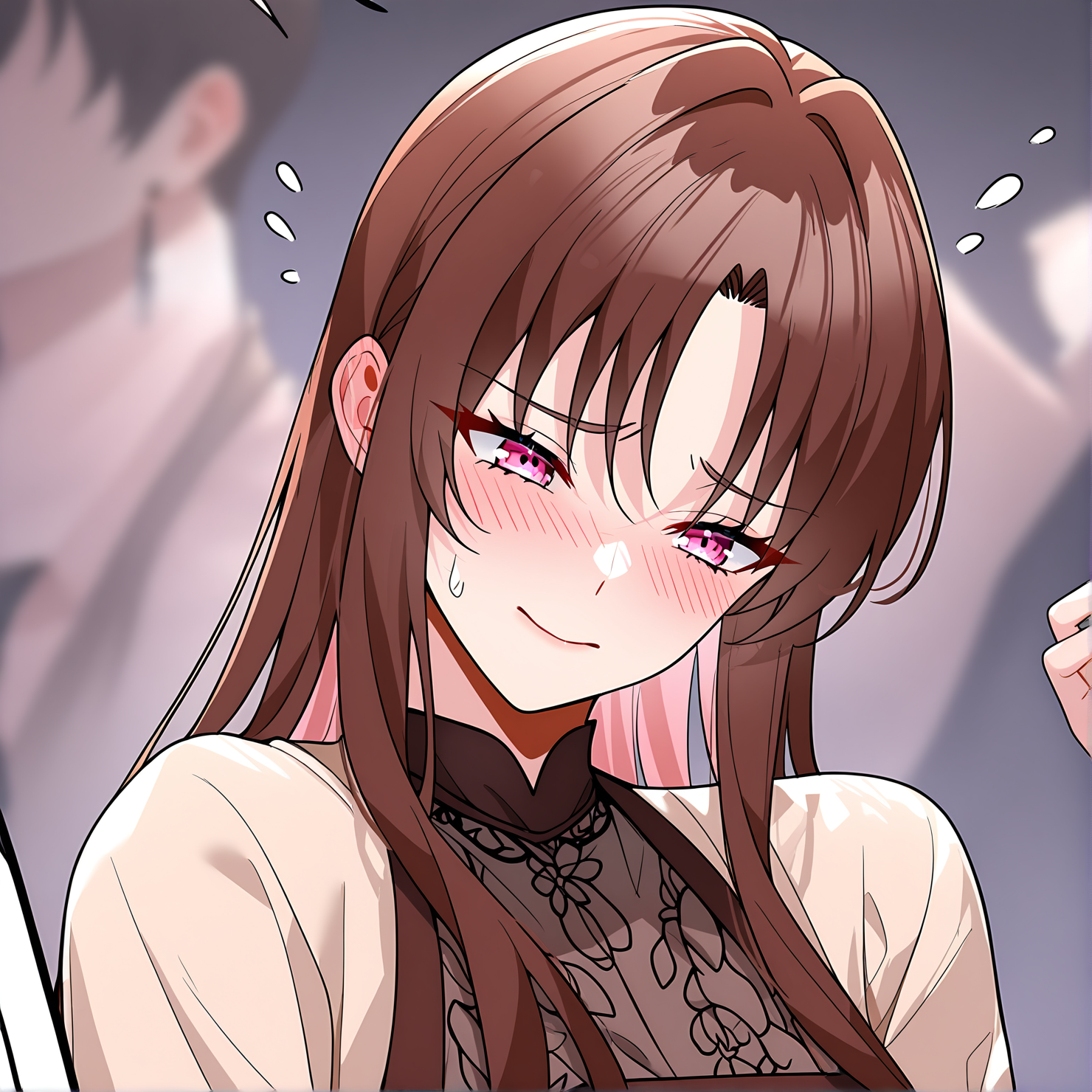 masterpiece,best quality,newest,absurdres,highres,safe,<lora:noobai_ep11_stabilizer_v0.138_fp16:1>,1girl,zhang_qianqin,<lora:Zhang Qianqin-step00008000:1>,detailed eyes,flustered,