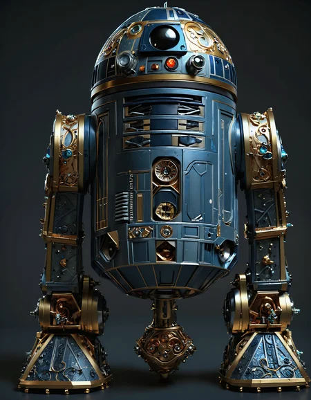 ultra detailed, hyper realistic, super intricate (R2-D2: 1.3), star wars background