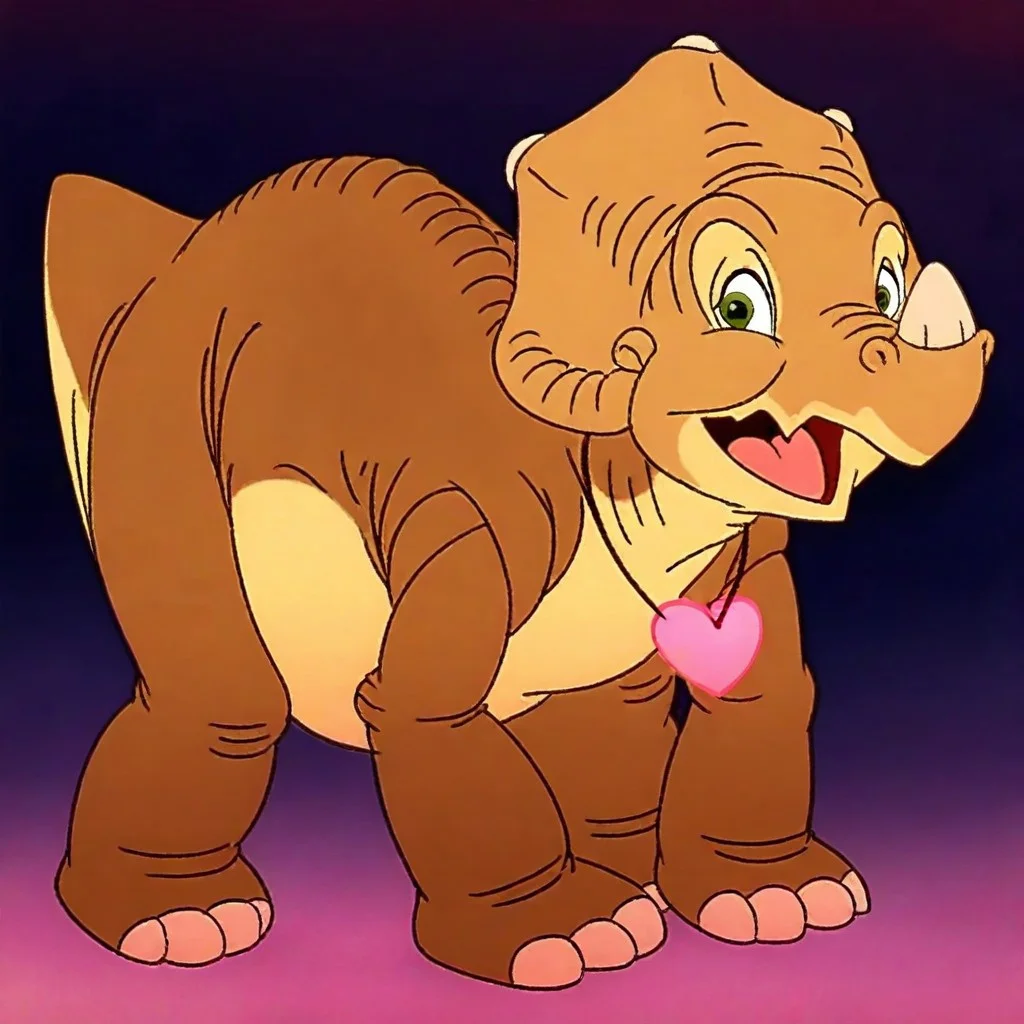 cera, female, girl, dinosaur, triceratops, orange-yellow skin, beige belly, beige eyespots, green eyes, eye whites, four toes on each foot, one horn, frill, (((disney style))), solo, full body, happy, female, (((looking at viewer))), smug,(((eyelashes))), (((no neckwear except (((pink heart))) necklace))), tough, solo, happy, smiling, flirty, feral, quadruped, (standing), four paws, full body view, standing confidently, (((smirk))), sneer, (((open eyes))), (((open mouth))), sassy, head held high, solo, (((((((((front view))))))))), (((looking straight ahead))), ((((((full body)))))), (((standing on four legs))),
