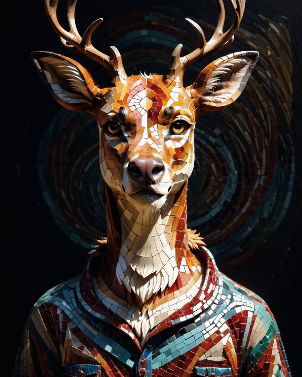 score_9, score_8_up, score_7_up, intricate details, rating_safe,
 <lora:MosaicStyle:1>,
1boy(Mosaic, made from colored stone pieces, 
anthro furry, red deer, 
full body, looking at the viewer, solo, smiling), black background, 
<lora:ral-chrosc-clr:0.3>, ral-chrosc-clr,
<lora:xl_more_art-full_v1:0.3>,
<lora:add-detail-xl:0.3>