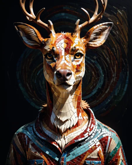 score_9, score_8_up, score_7_up, intricate details, rating_safe,
<lora:MosaicStyle:1>,
1boy(Mosaic, made from colored stone pieces,
anthro furry, red deer,
full body, looking at the viewer, solo, smiling), black background,
<lora:ral-chrosc-clr:0.3>, ral-chrosc-clr,
<lora:xl_more_art-full_v1:0.3>,
<lora:add-detail-xl:0.3>