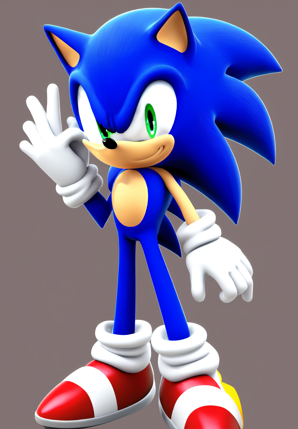 <lora:sonic:0.8>, sonic, solo, looking at viewer, smile, simple background, 1boy, closed mouth, standing, full body, male focus, hand up, happy, black background, white outline, furry male, adjusting gloves