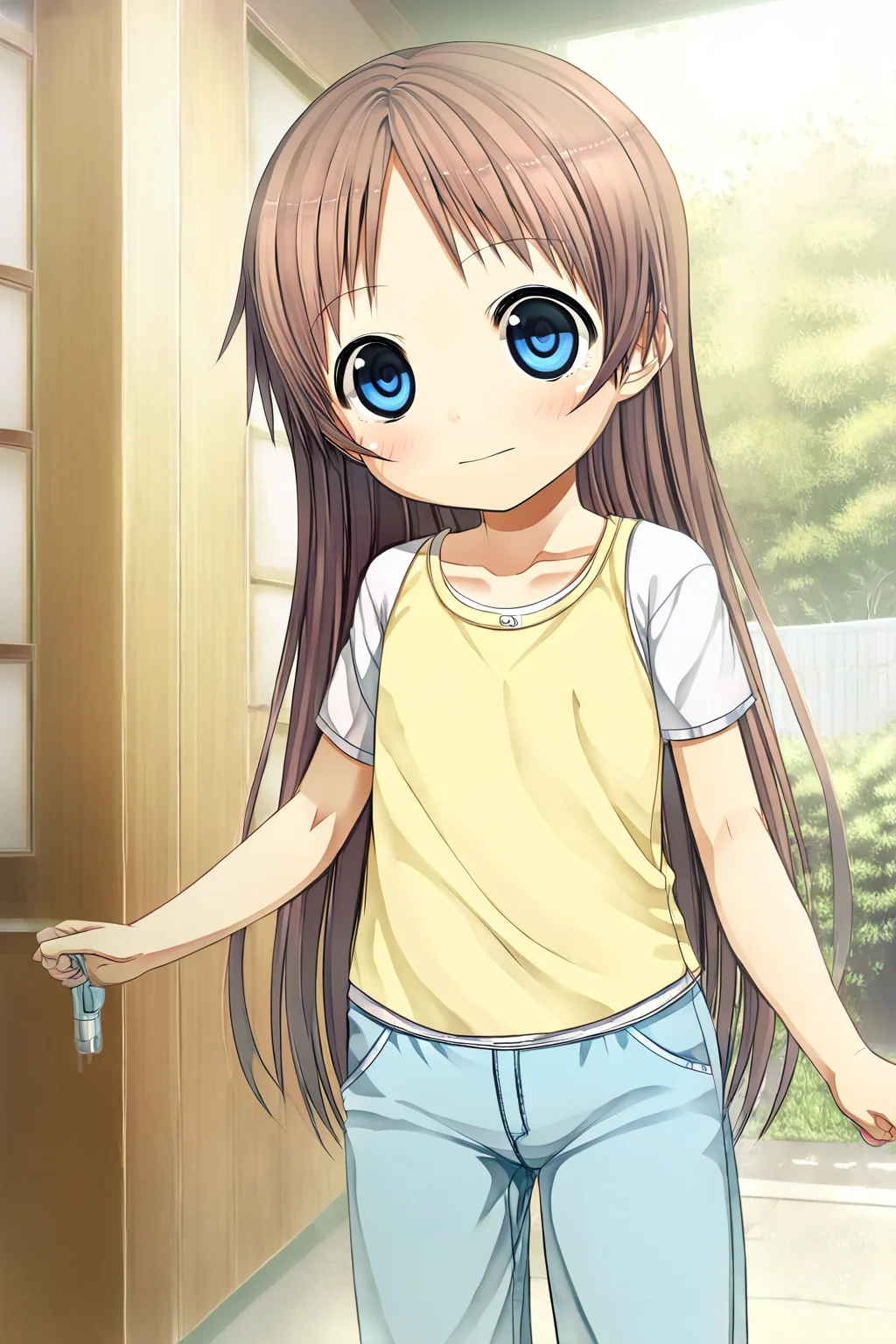 <lora:CURA_pony_V3:0.8>,score_9,score_8,1girl,sawai natsuha,child,