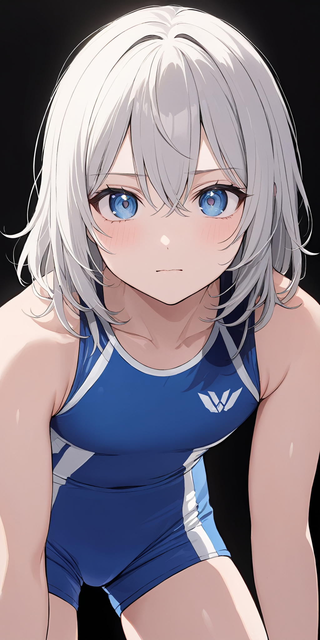 masterpiece,ultra-detailed,best quality,8K,illustration,cute face,clean skin ,shiny hair,girl,ultra-detailed-eyes,simple background, <lora:add-detail-xl:1> <lora:wrestling_XL_V1.0:0.6> uniform, wresting,shorts