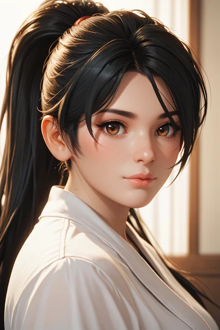 score_9, score_8_up, score_7_up,
<lora:DOAMomiji:0.8>
DOAMomiji, 1girl, black hair, brown eyes, long hair, ponytail, looking at viewer, portrait