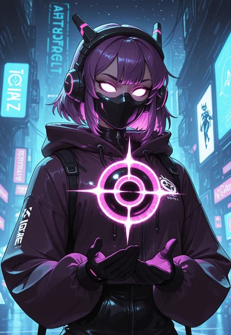 score_9, score_8_up, score_7_up, 1girl, solo, intergalactic bounty hunter, futuristic battle armor with glowing neon accents and advanced tech, dual plasma blasters with sleek designs and glowing energy cores, short spiky purple hair with cybernetic enhancements, realistic, cinematic angle, cinematic lighting, athletic body, determined face, glowing cyan eyes, combat-ready pose
BREAK
tracking a target through a bustling alien marketplace
BREAK
source_sci-fi_art, rating_explicit, expressive, full body, dynamic pose
BREAK
detailed beautiful background, vibrant alien marketplace with exotic stalls and bustling crowds, neon-lit signs and holographic advertisements, alien creatures and advanced technology, distant spacecraft and futuristic skyline, high-tech atmosphere with a sense of adventure and danger
<lora:Expressive_H:0.6>Expressiveh, (SimplepositiveXLv1:1.3), (upper body, full clothed:1.85) ((masterpiece)) (ultra realistic, 32k, masterpiece:1.2), (high detailed skin:1.1), (high quality:1.1) (((full clothed))) <lora:DandonFuga_Style_v.2_-_Pony:0.8>
<lora:add-detail-xl:1>
<lora:Dynamic Poses:1>
