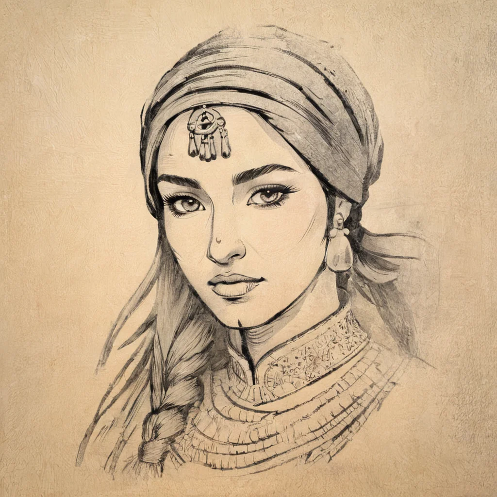 a drawing of a women <lora:Concept Art v1:1>