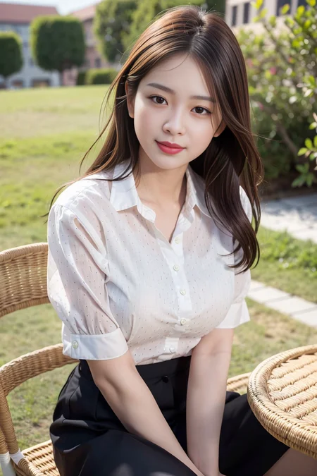 <lora:meizi:0.6> ,meizi,
(8k, best quality, masterpiece:1.2), detailed cafe,night,sitting,dating,(nose blush), (closed mouth) ,beautiful detailed eyes,(white,collared shirt:1.4), (business attire:1.4),(black trousers:1.4), cafe,book,floating hair NovaFrogStyle,
photorealistic, realistic, solo, (messy_hair:1.2), (photorealistic:1.4), best quality,hand behind back, ultra high res, (samll breasts:1.2),Simple background,smooth skin,smile,stand,
beautiful, masterpiece, best quality, extremely detailed face, perfect lighting, 1girl,
, ultra high res,
parted lips,
lipstick,
ultra detailed,
Peach buttock,
looking at viewer,
masterpiece, <lora:iu_V35:0.1> ,<lora:cuteGirlMix4_v10:0.1>, <lora:jennieForBLACKPINK_v10:0.2>