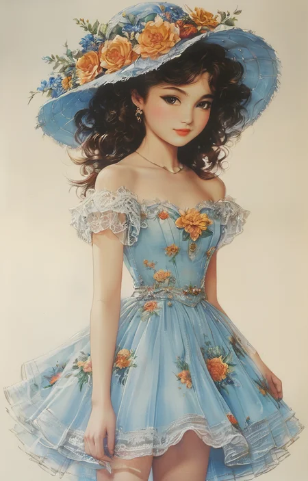 masterpiece,best quality,<lora:tbh318-sdxl:0.9>,illustration,style of Oleg Cassini portrait of idolmaster cinderella girls,