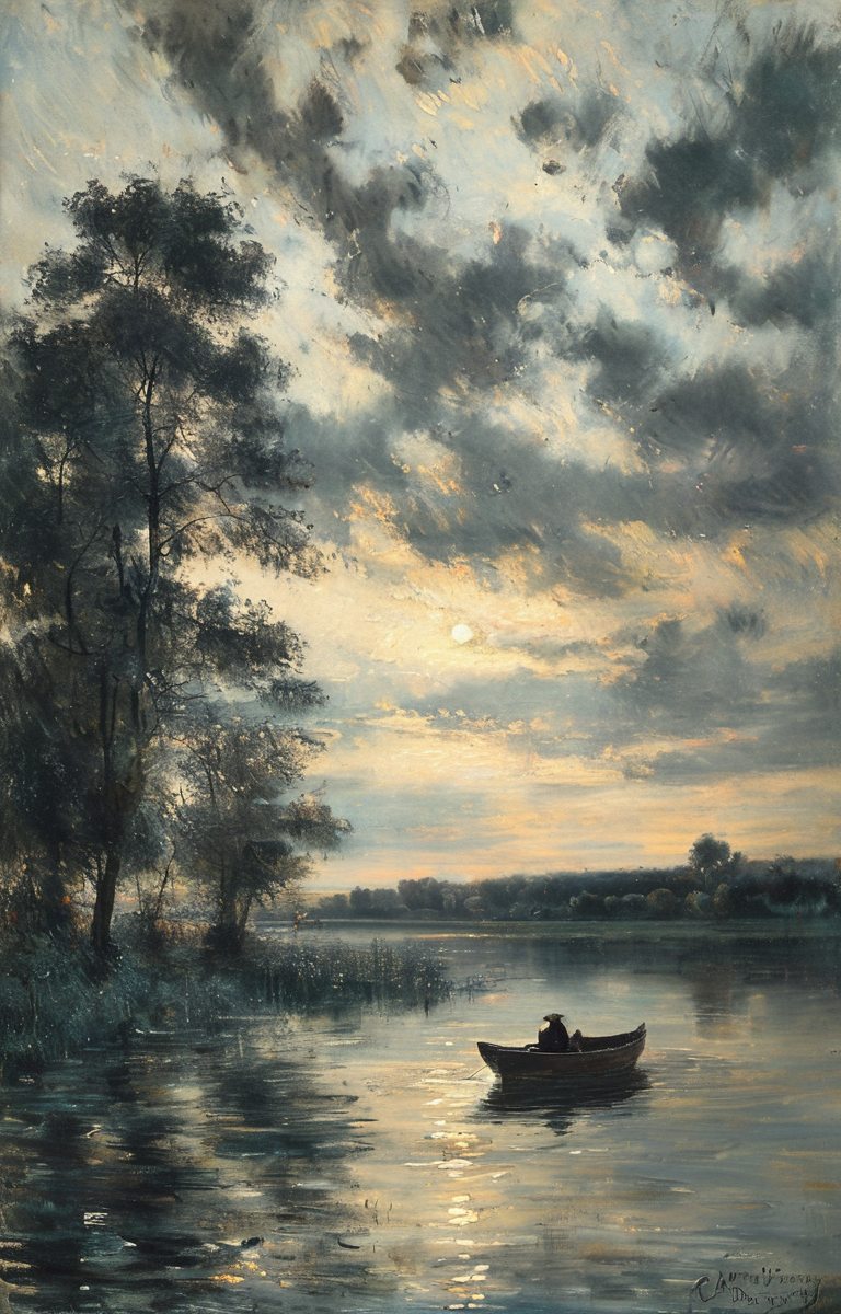 masterpiece,best quality,<lora:tbh291-sdxl:0.9>,illustration,style of Charles-Francois Daubigny animals