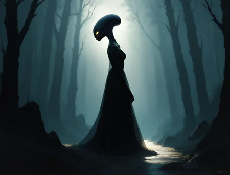 score_9, score_8_up, score_7_up, score_6_up, score_5_up, score_4_up, female alien silhouette, backlight, overcast  <lora:ponys-dream:.9>
