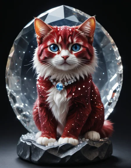 movie poster that says ("ROCK ON":2) text, <lora:mo:1> crystal  cat, Crimson theme,  <lora:texta:0.9>, best quality, quality, masterpiece, shiny crystal, detailed crystal, reflective crystal, diamond crystals, cute cat, detailed