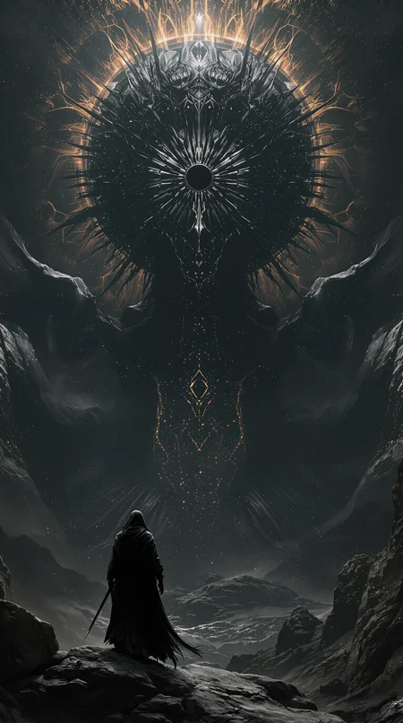 Black Sun, a splendid matte painting by Nekro