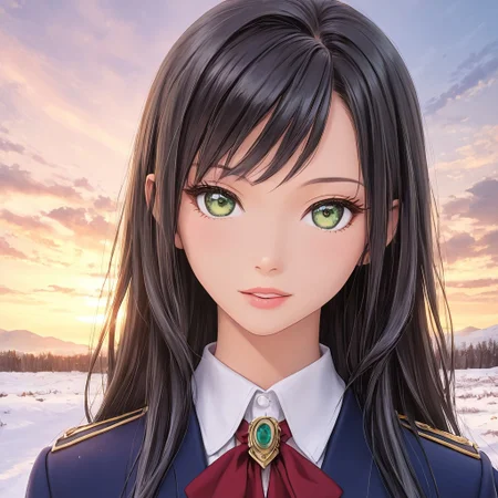 detailed face, detailed eyes, beautiful eyes, extremely cute, adult, anime screencap, seductive, alluring, <lora:add-detail-xl:0.8> <lora:Mangamaster_4000s:.25>
score_9, score_8_up, score_7_up, score_6_up, dynamic, (anime, masterpiece), best quality, (8k), detailed background, sharp focus, intricate, ambient lighting, super high quality, hyper detailed background, cinematic lighting, adult,(masterpiece, best quality), (intricate details:1.4), unity 8k wallpaper, ultra detailed, beautiful and aesthetic, (Super high quality, ultra hd, masterpiece), (masterpiece, best quality), (intricate details:1.4), unity 8k wallpaper, ultra detailed, beautiful and aesthetic, (Super high quality, ultra hd, masterpiece), perfect face, perfect body, school uniform, (long black hair), (long hair), green eyes, seductive, medium breasts, eyewings1, outside, snow, standing