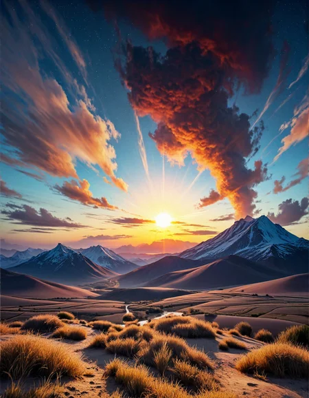 Sci-fi landscape
a vast desert, with rolling dunes, blazing sun, an air of mystery,
Raging sea waves, stormy darkness ,
Heatwave Weather,
a twilight cloudscape, with deep purples and blues, the last light of day fading away, stars beginning to peek through,
Sunset alpenglow on snowcaps,
Summer wheat fields swaying,
,
Glaciers containing trapped civilizations,
Domes emitting low-frequency hums,
,
Kazuo Koike
(masterpiece:1.4), (intricate details:1.4), (hyperrealistic:1.3),(painting:0.9),(ultra detailed:1.4), (8k resolution:1.3), (sharp focus), (dramatic perspective:1.1), (chromatic aberration:0.3), (film grain:0.2),
<lora:JuggerCineXL2:0.3>,
<lora:add-detail-xl:0.3>,
<lora:WildcardX-XL-Detail-Enhancer:0.4>,
<lora:xl_more_art-full_v1:0.7>,
<lora:ClassipeintXL2.1:0.3>,
<lora:Flux-XL_Scenery:0.3> flux-scenery ,
<lora:EnvyDramaticLightingXL01:0.7>
detailxl,