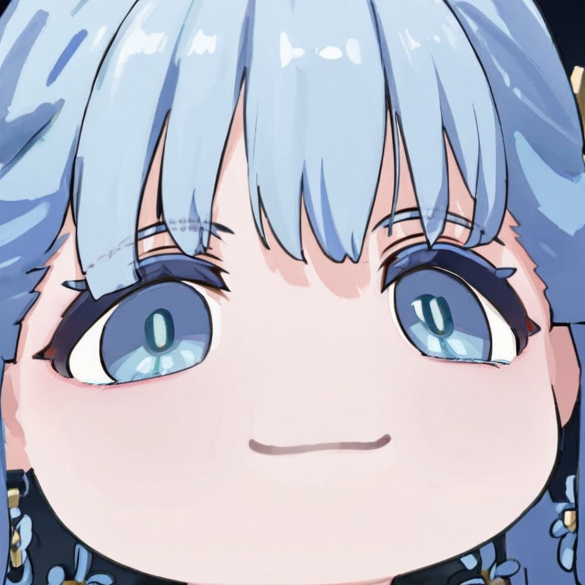masterpiece,best quality,1girl,datou,<lora:datou_v1:1>,:3,portrait,smile,blue hair,chibi,closed mouth,close-up,<lora:Jinhsi_V1.11:1>,