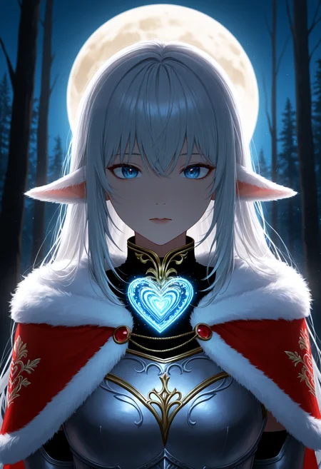 amazing quality, very aesthetic, absurdres, highres, newest, HDR, 8K, high detail RAW color art, intricate details, high contrast, detailed background, (masterpiece, best quality)
BREAK
50mm lens
aperture opening of f/4.0
1 girl, beautiful elven maiden:1, silver elven armor:0.8, shoulder portrait, santa capelet, Night, Forest:0.8, Full moon, mana flow, shimmers, psychic energy, intricate details, HDR+, intricate details, Detailed Fluffy Fur, Detailed Hair, hyperdetailed, natural fur texture, detailed skin, hyperrealism, sharp
(hyperrealistic, cinematic light, depth of field)
lens flare, light particles, Valentine's Day Decoration, ((I Love you!:1)), hearts decoration, hearts ballons, hearts chocolate
(depth of field, flat colors, HDR+, sharp focus, sharp shadows, high contrast)
BREAK
\\ Made with ONE FOR ALL checkpoint by Chaos Experience @ https://civitai.com/user/ChaosExperience/ \\