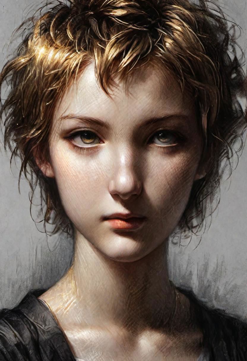(masterpiece), 
1girl, 
short hair,
gold energy unleashed,
upper body shot,
dark,
 HDR, highly detailed, 32k, 
looking at viewer,
perfect face feature,